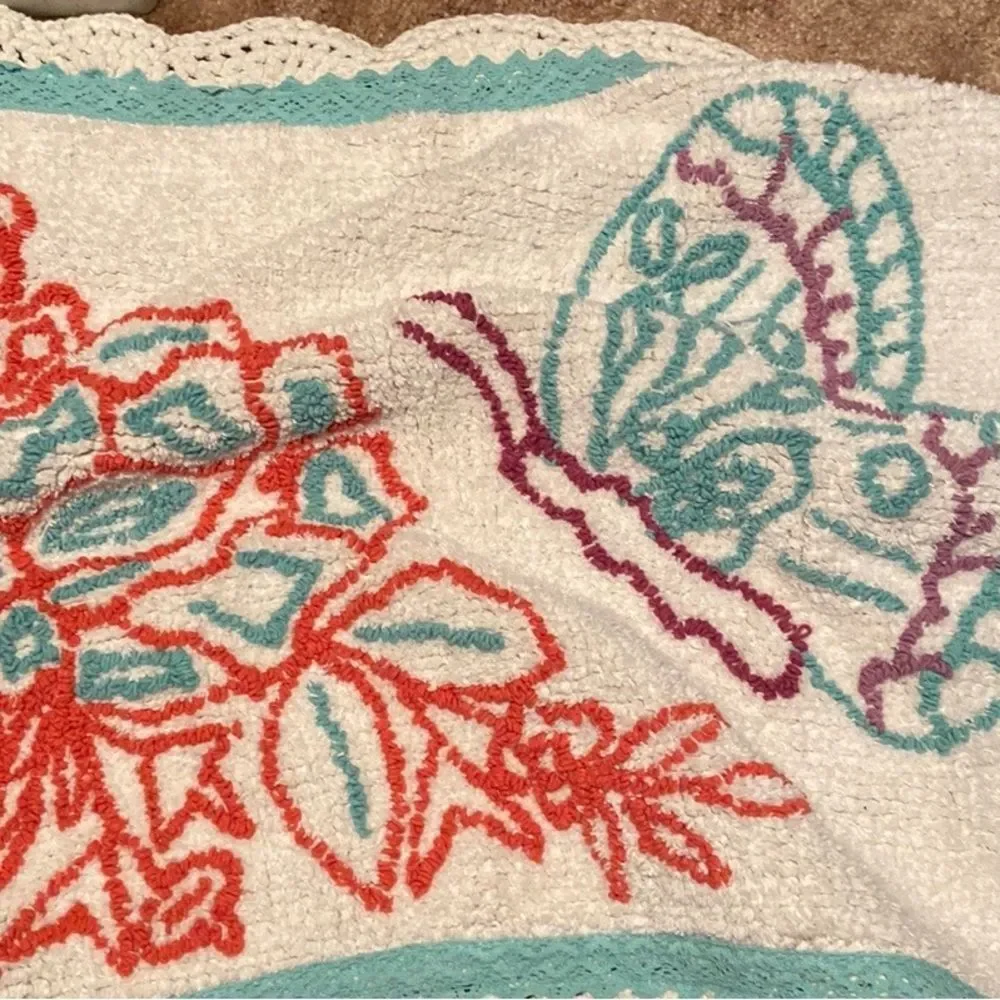 NWT Pioneer Woman Butterfly Garden Bath Rug 20” x 32”